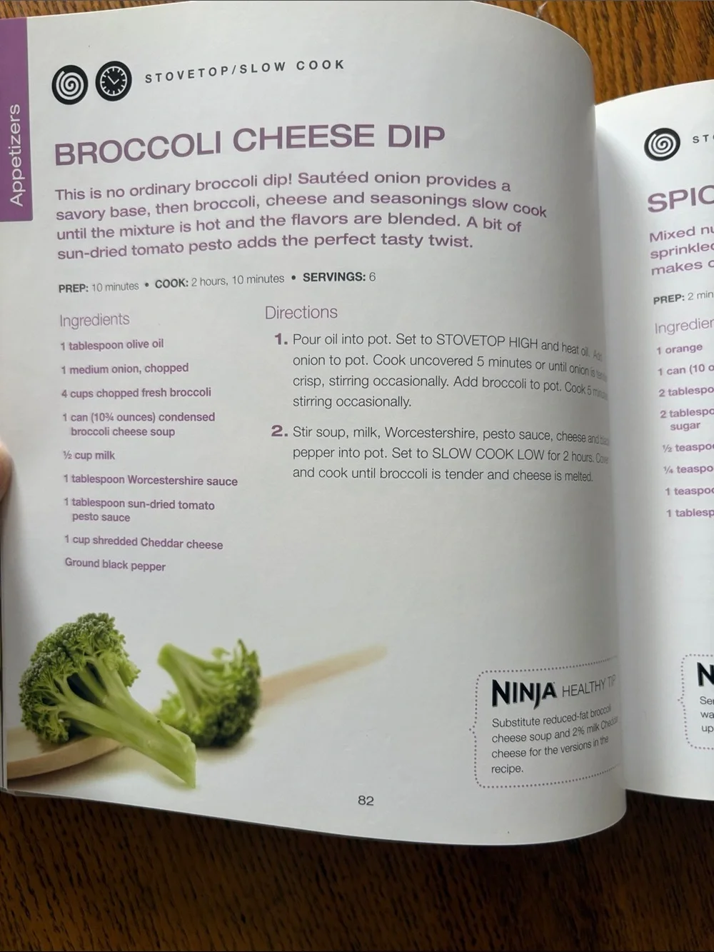 Ninja Cookbook — White, Green & Orange Cover
